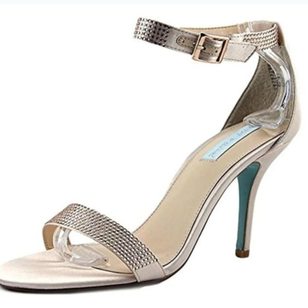 Blue by Betsey Johnson Shilo Studded Heels (Flaws)